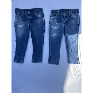 Origin Maine Medium Wash Jeans (2) Pairs. USA Made Mens 40x30 5-Pocket Design